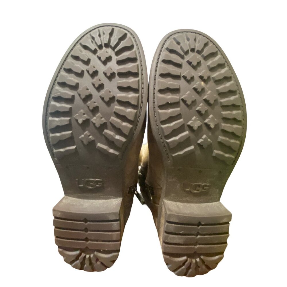 UGG Blayre II Brown and Cream Shearling Boots Women’s 9 - Picture 3 of 6